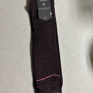 Stance Sparkling Dark Purple Dress Socks